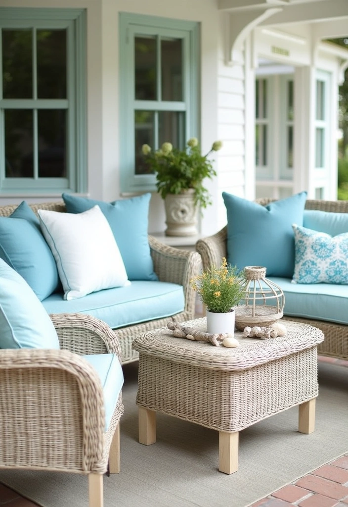26+ Outdoor Patio Ideas to Transform Your Space - 8. Coastal Retreat Feel