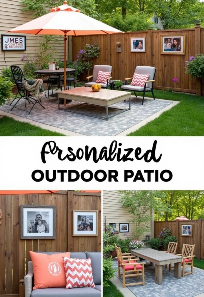 26+ Stunning Outdoor Patio Decor Ideas - 15. Personalized Outdoor Decor