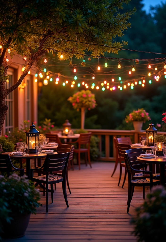 26+ Stunning Outdoor Patio Decor Ideas - 3. Whimsical Garden Lighting