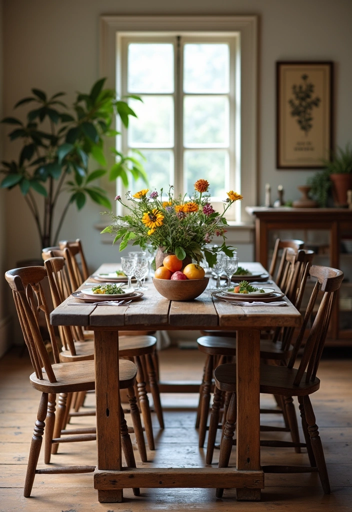 26+ Warm Rustic Kitchen Ideas - 10. Farmhouse Table