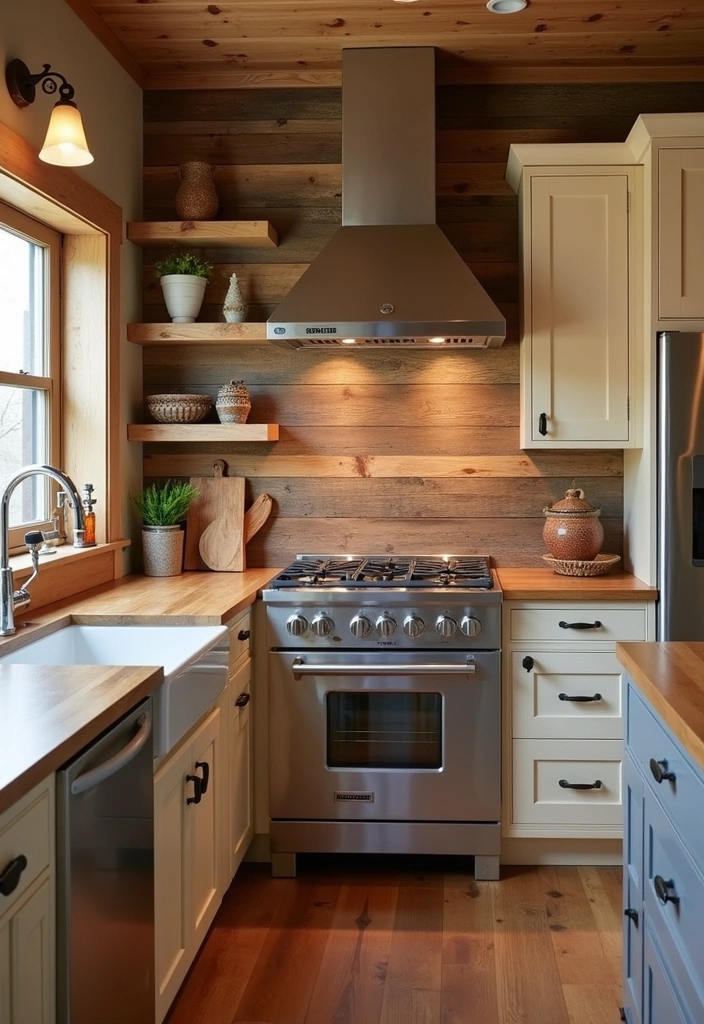 26+ Warm Rustic Kitchen Ideas - 11. Unique Backsplashes