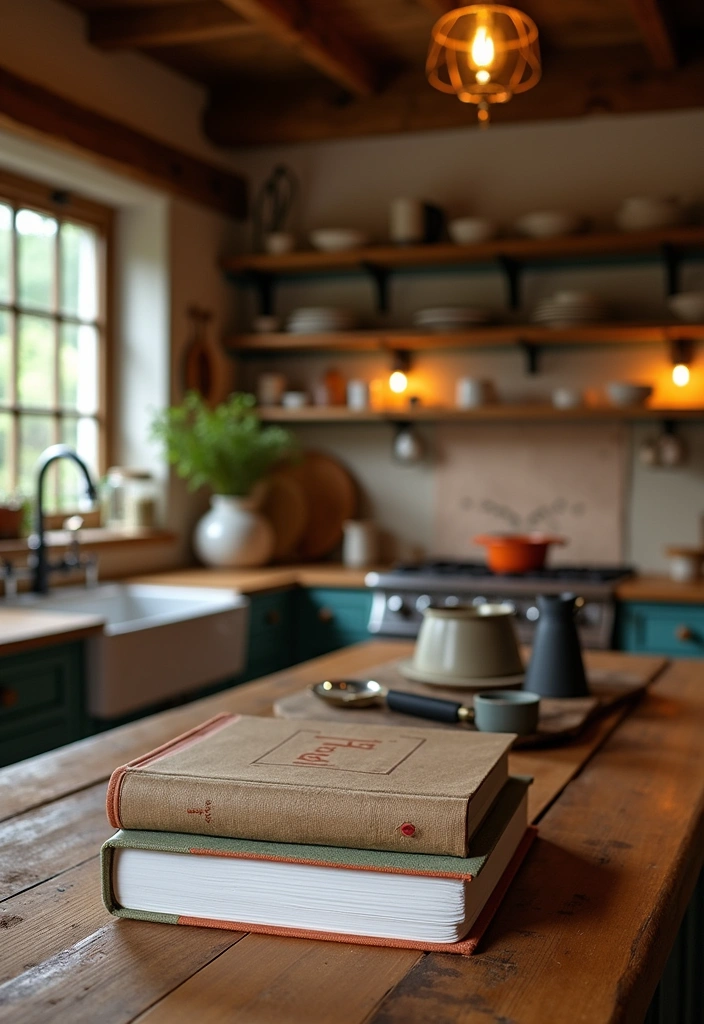 26+ Warm Rustic Kitchen Ideas - 26. Personalized Cookbooks