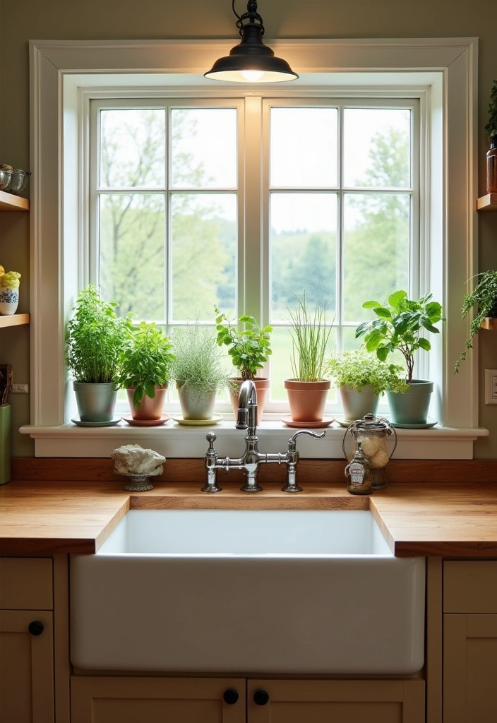 26+ Warm Rustic Kitchen Ideas - 4. Farmhouse Sink Focal Point