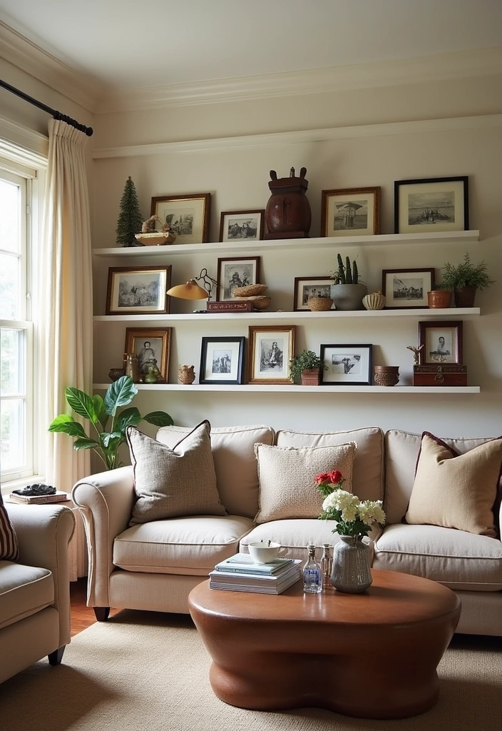27+ Bold and Beautiful Modern Living Room Ideas - 15. Personal Touches