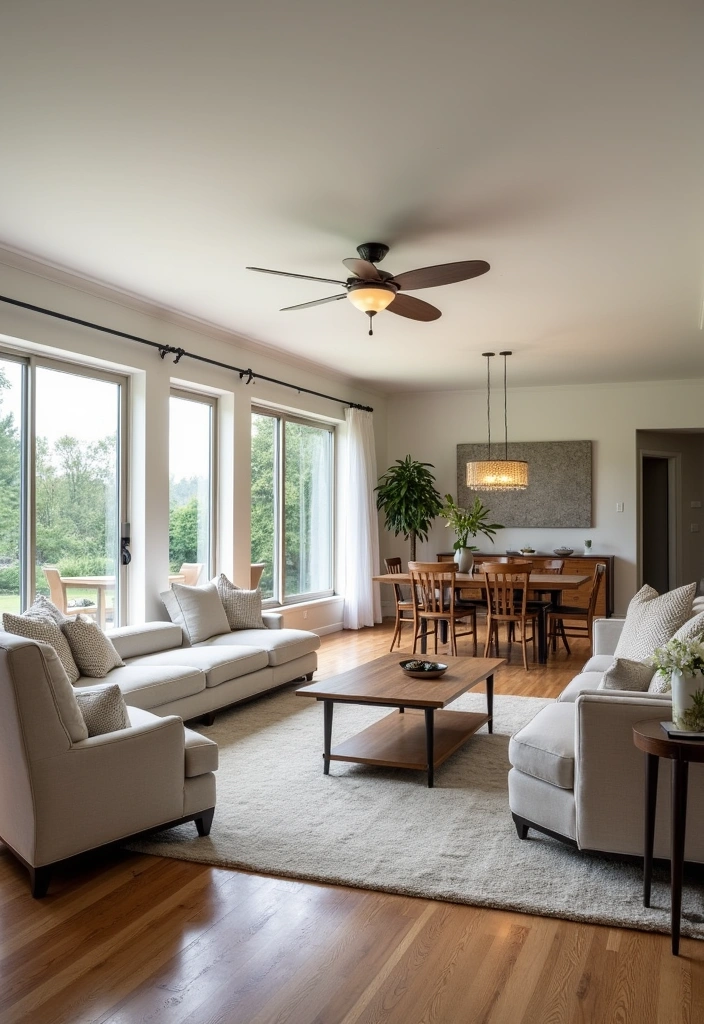 27+ Bold and Beautiful Modern Living Room Ideas - 6. Open Floor Plans
