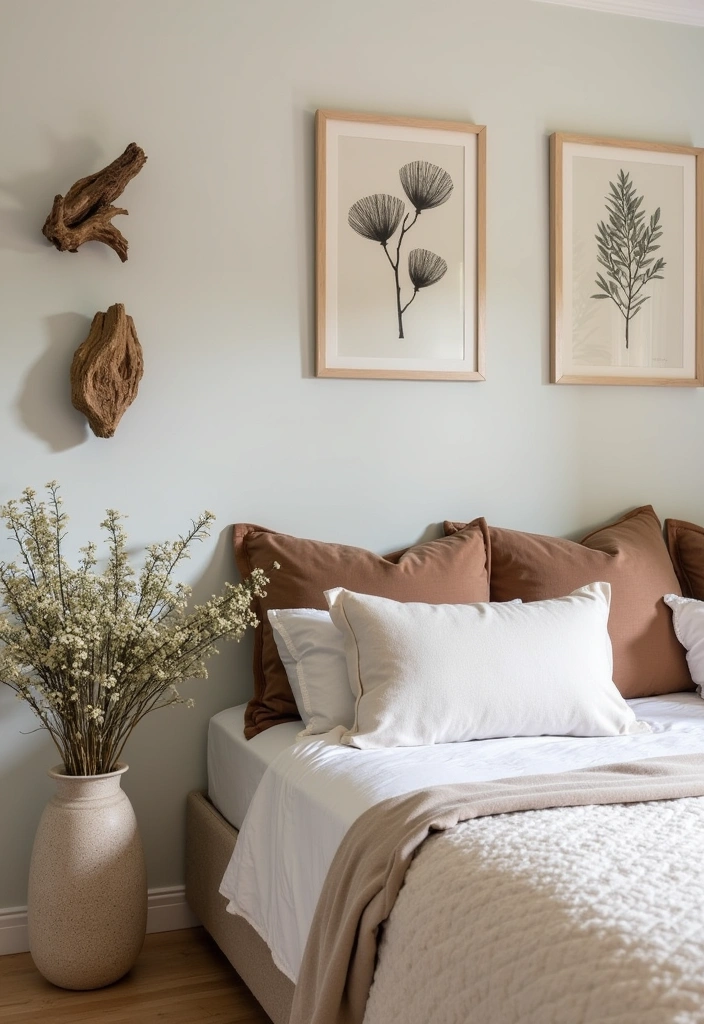 27+ Earthy Modern Bedroom Ideas - 18. Nature-Inspired Decor