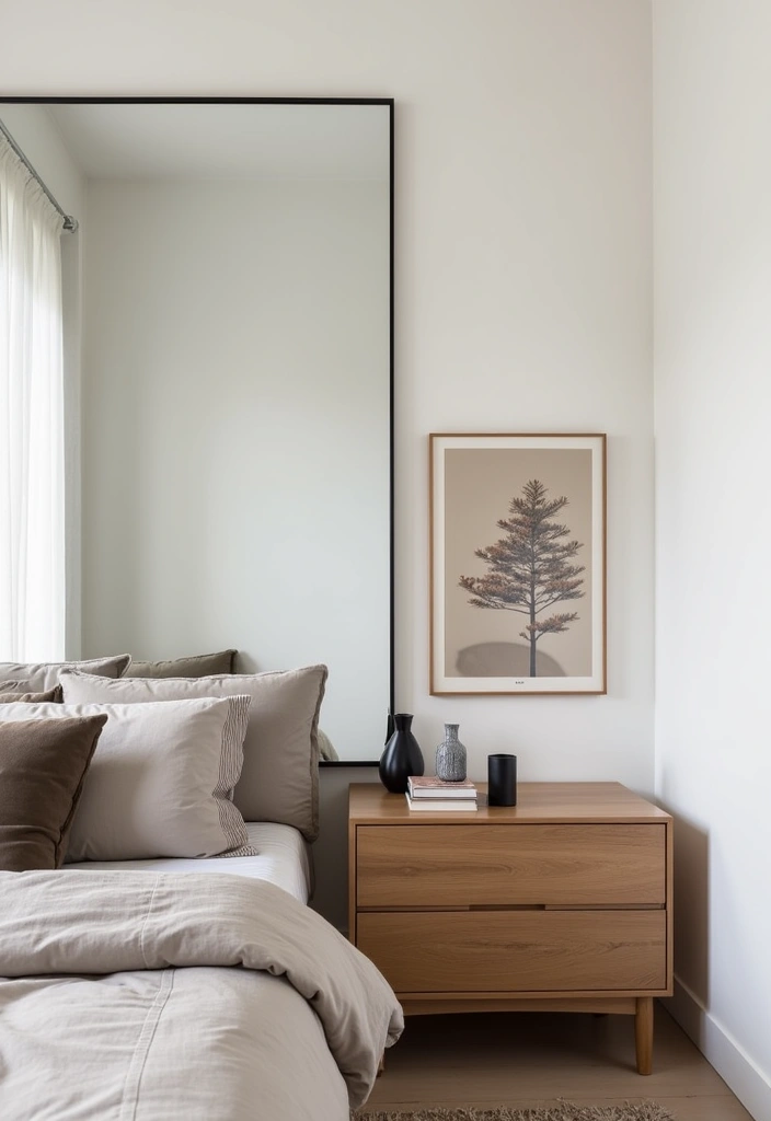 27+ Earthy Modern Bedroom Ideas - 6. Minimalist Decor