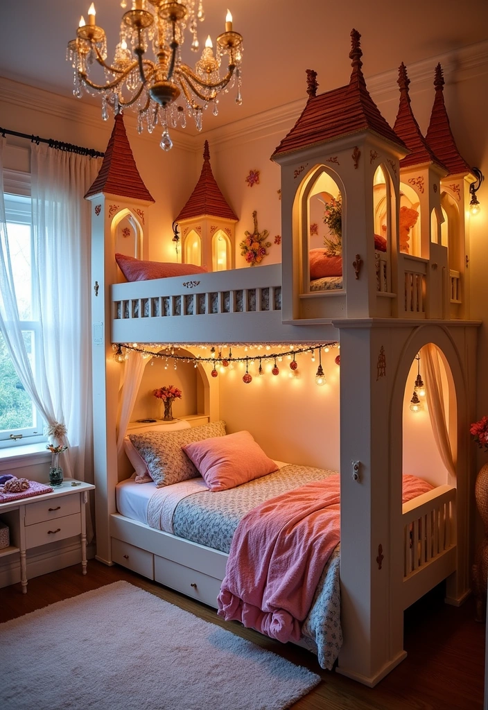 27+ Functional & Fabulous Bunk Bed Bedroom Ideas - 20. Fantasy Escape