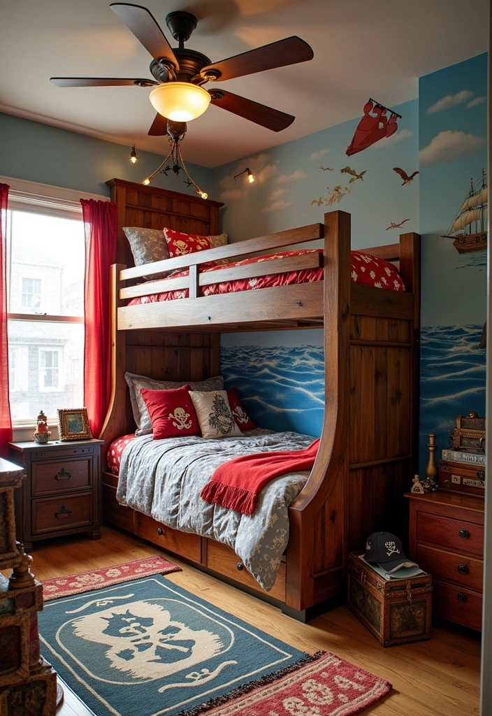 27+ Functional & Fabulous Bunk Bed Bedroom Ideas - 6. Themed Adventure Room