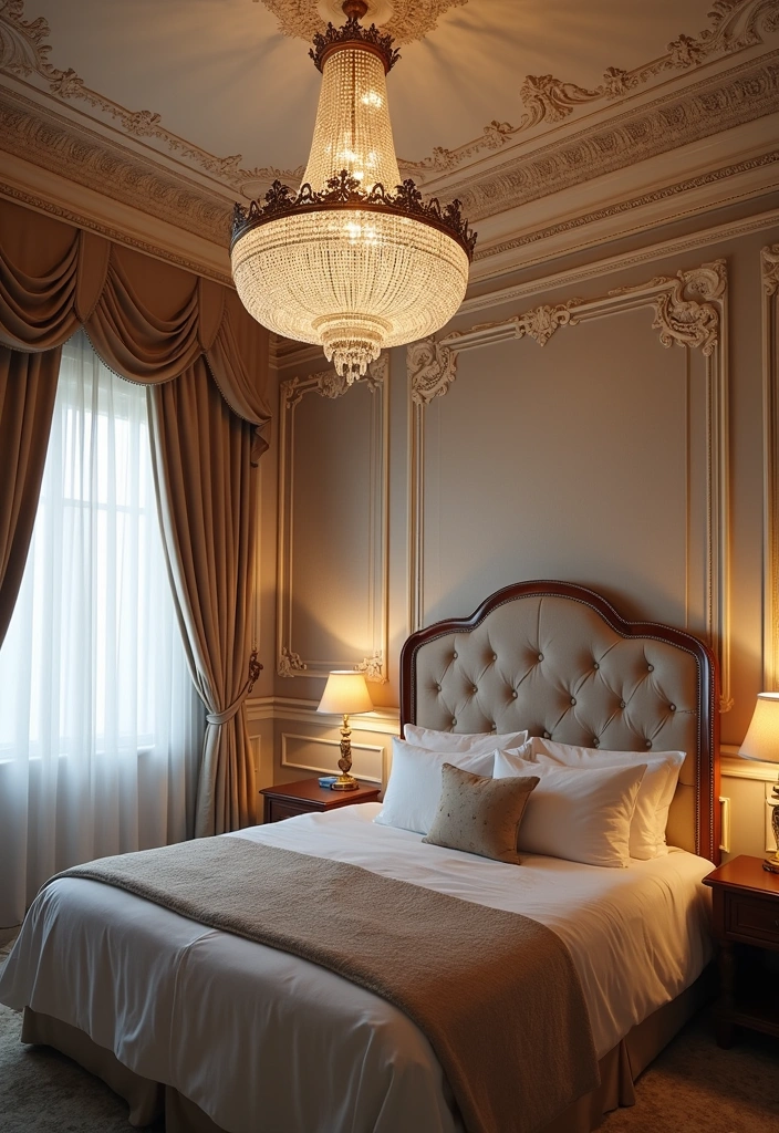 27+ Luxury Bedroom Ideas - 4. Elegant Lighting Fixtures