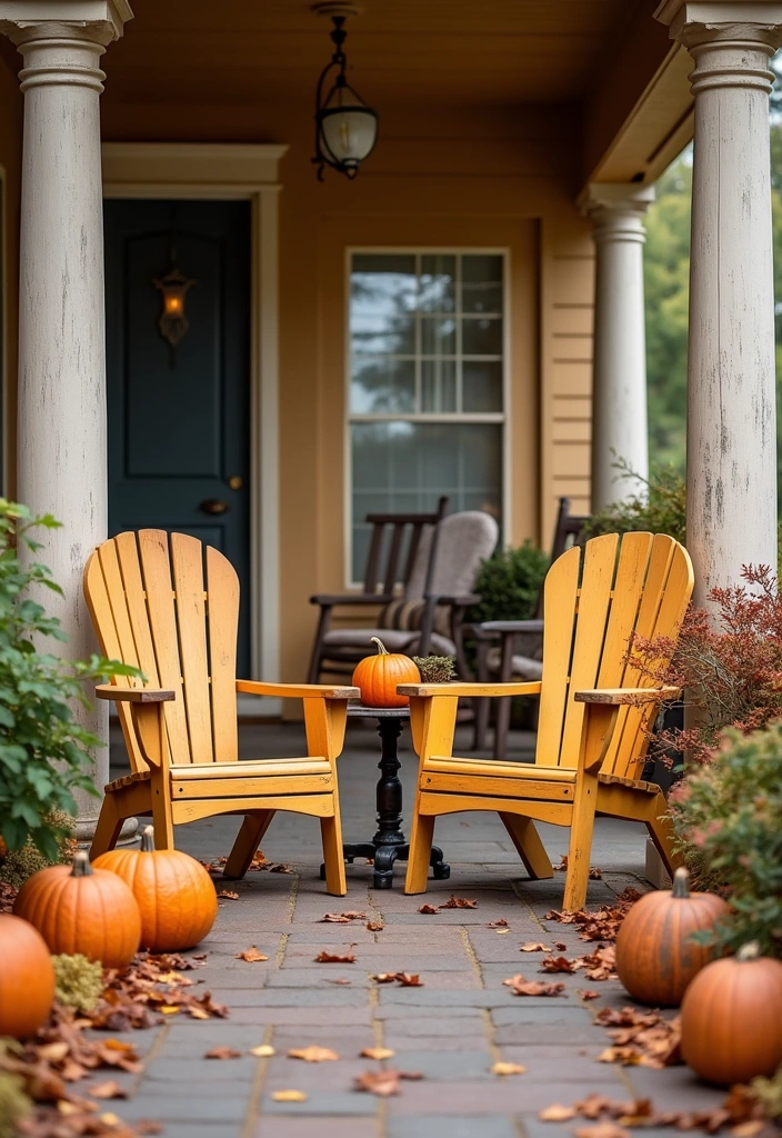 27+ Perfect Fall Porch Decor Ideas - 25. Vintage Chairs