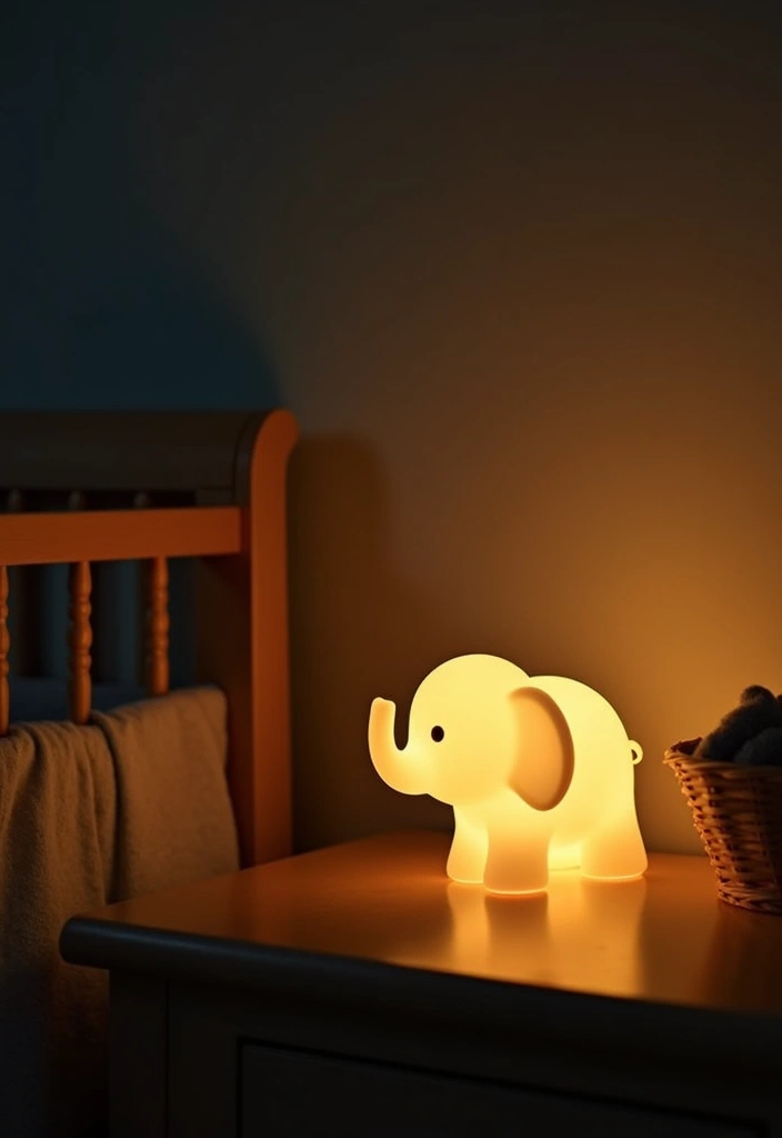 27+ Safari Nursery Ideas: A Wild Adventure in Baby Room Decor - 12. Safari-Themed Night Lights