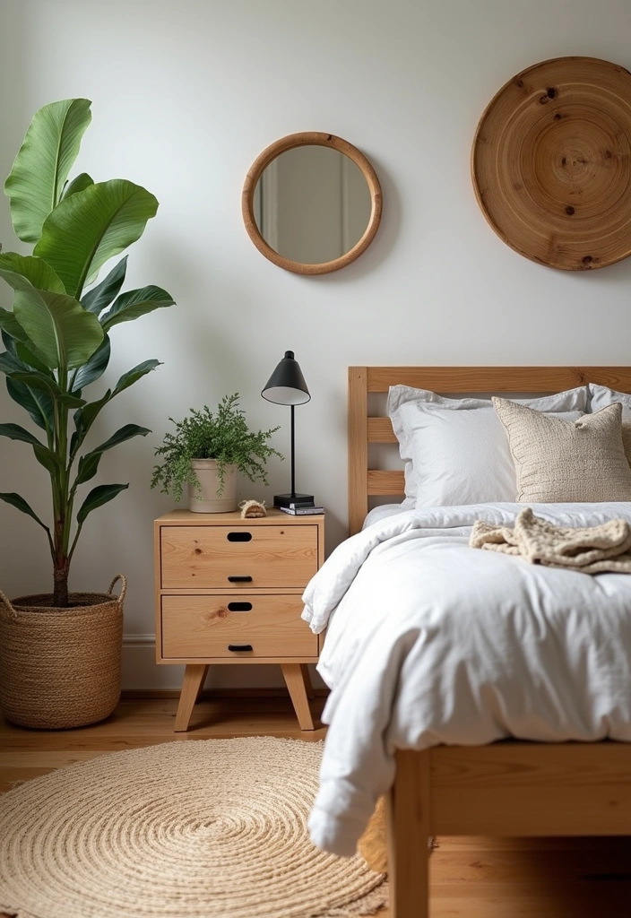 27+ Scandinavian Bedroom Ideas for a Cozy Retreat - 3. Natural Wood Accents