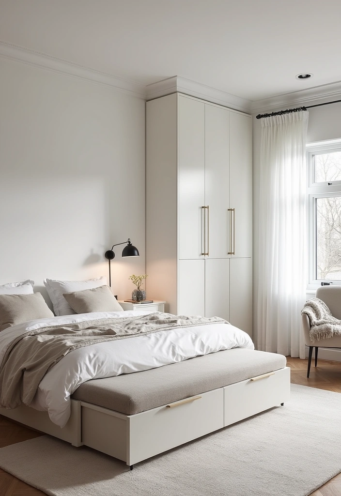 27+ Scandinavian Bedroom Ideas for a Cozy Retreat - 7. Functional Furniture