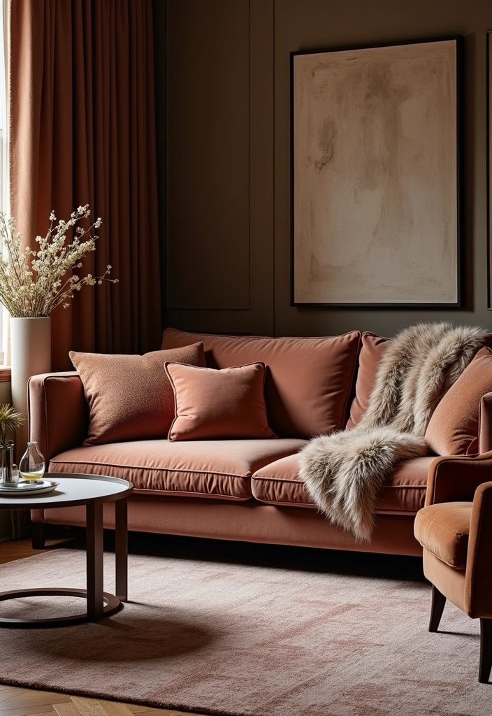 27+ Stylish Living Room Furniture Ideas - 11. Luxe Textures