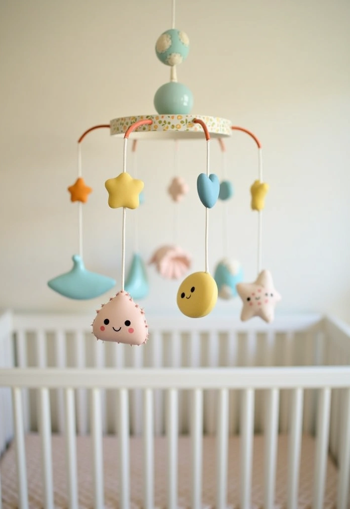 27+ Vintage Nursery Ideas - 14. Playful Mobile Designs