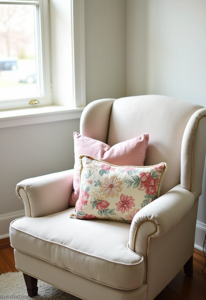 27+ Vintage Nursery Ideas - 17. Vintage Accent Pillows