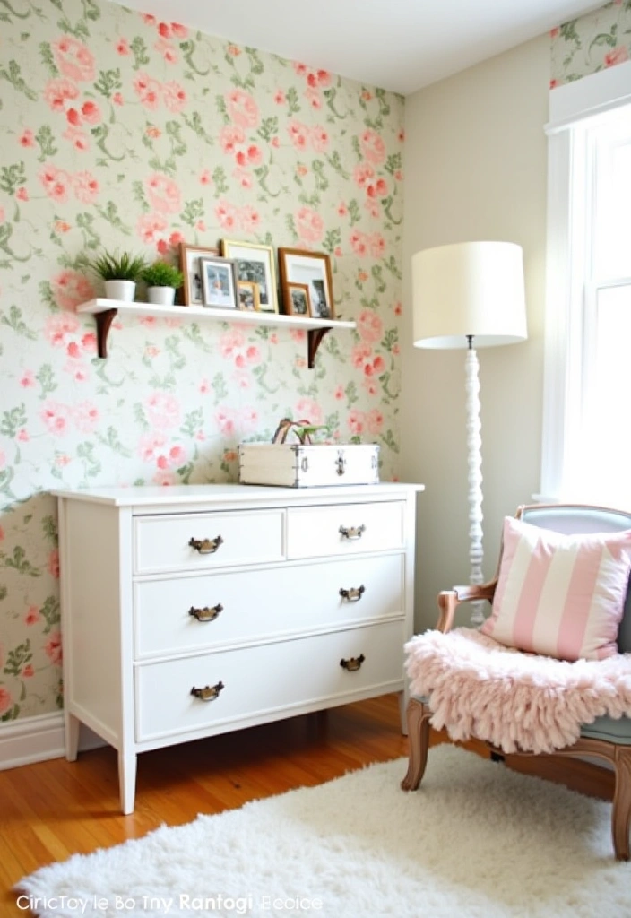 27+ Vintage Nursery Ideas - 2. Nostalgic Wallpaper Wonders
