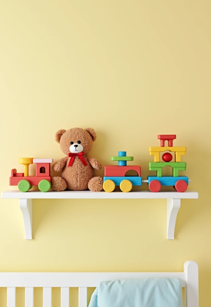 27+ Vintage Nursery Ideas - 4. Charming Vintage Toys Display