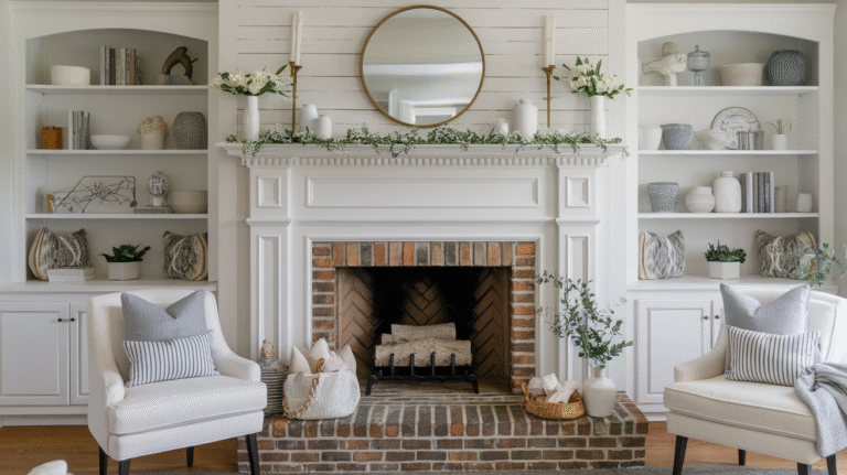 21 Spring Fireplace Mantle Decor Ideas