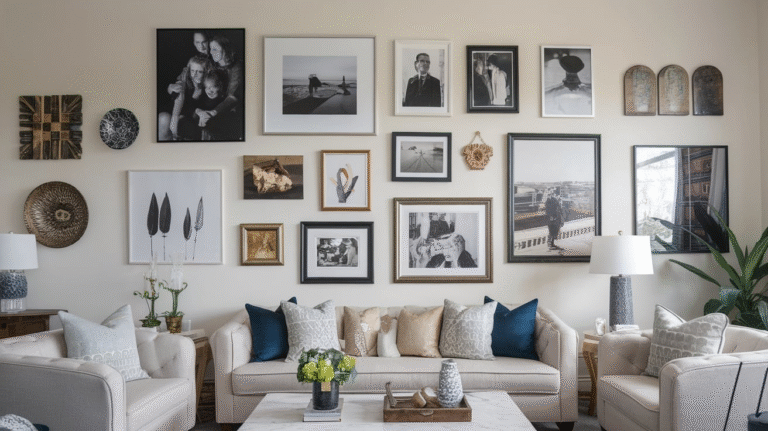 24 Living Room Gallery Wall Ideas