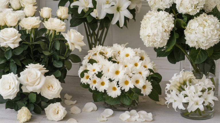 26 White Flower Garden Ideas
