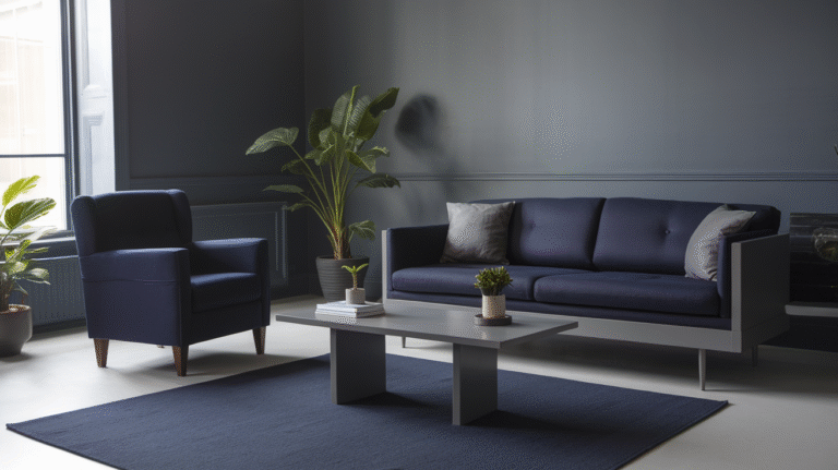 23 Inspiring Navy And Grey Living Room Ideas