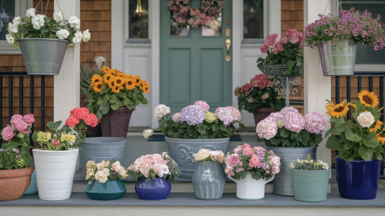 26 Front Porch Flower Pot Ideas