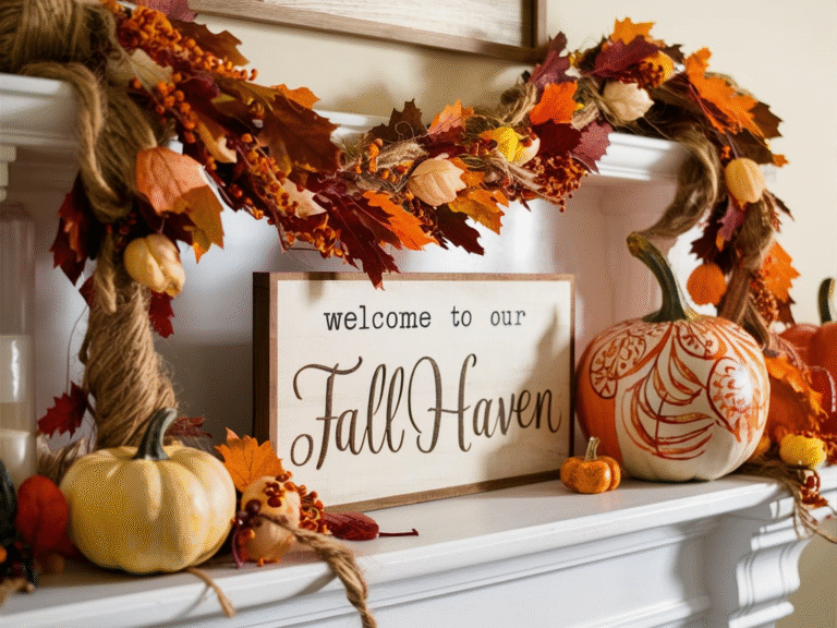 25 Beautiful Fall Mantle Decor Ideas